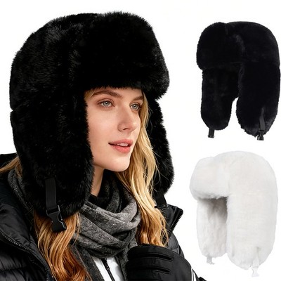 Soft Plush Winter Riding Hat Outdoor Cycling Warm Hat for Outdoor Fishing Hiking