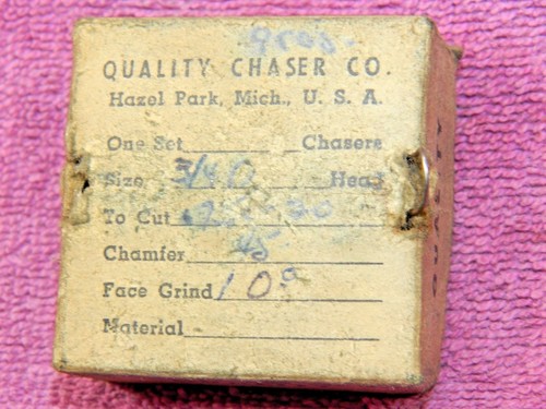 GEOMETRIC 1" x 5/16" by QUALITY CHASE CO 3/4 - 20 UNF FOUR DIE THREAD CHASER SET - Picture 3 of 4