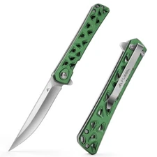 FLISSA 4.5" Tactical Folding Knife Pocket Knife Folding Pocket Hollow-out Handle