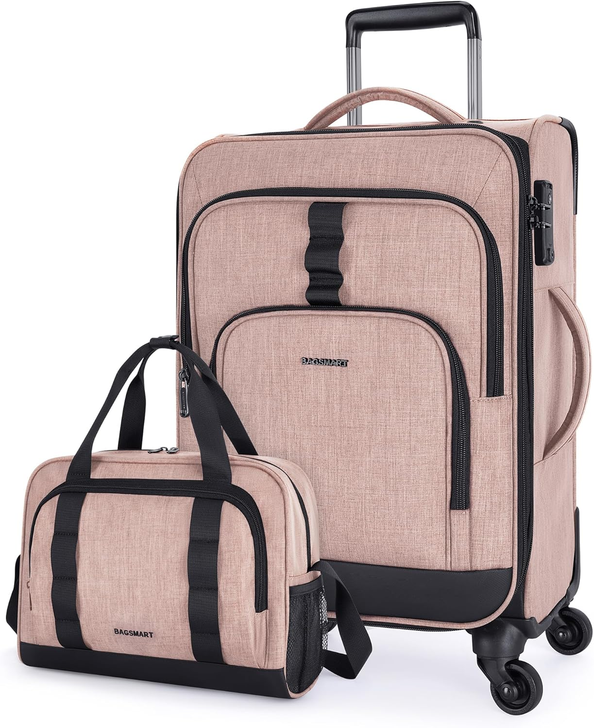 Expandable Carry on Luggage Airline Approved, Lightweight Carry on Suitcase with-image