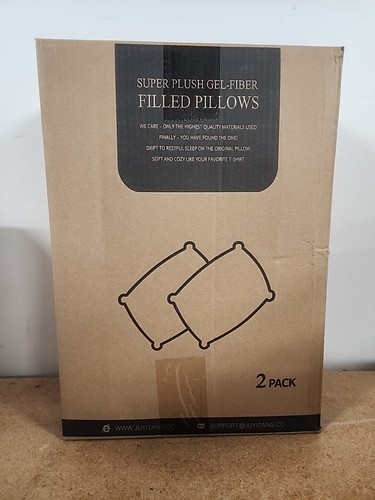 SORMAG 2 Pack Down Alternative Bed Pillows King Size Set, White