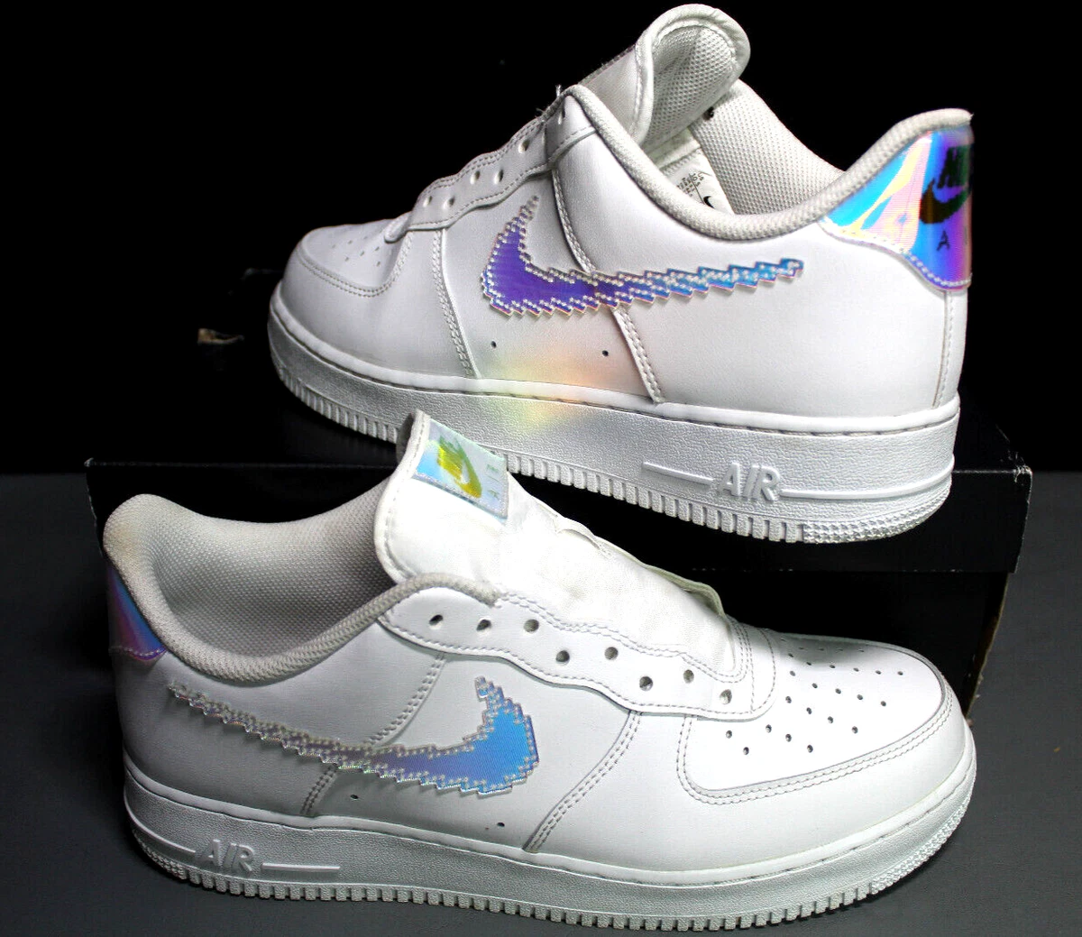 Nike Air Force 1 Low Men's White Basketball Shoes, Size: 12