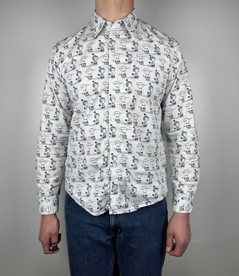 Peter Jensen x Peanuts Long Sleeve Shirt Size fits to M