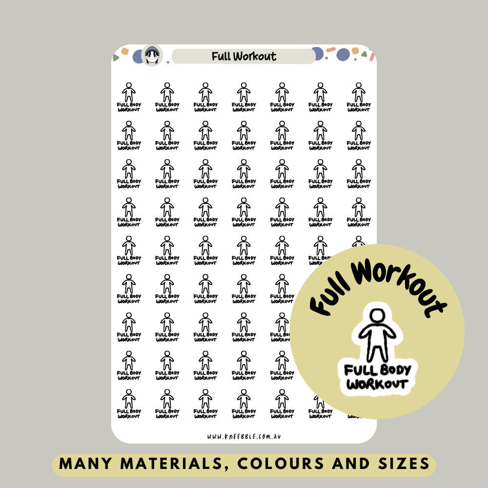 Наклейки для планирования тренировок