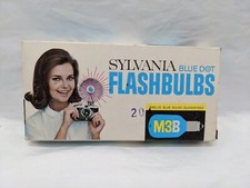  12 Vintage Sylvania Blue Dot Flashbulbs M3B