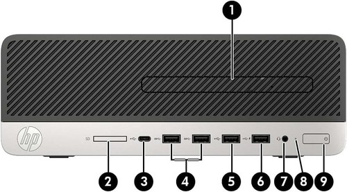 HP EliteDesk 600 G5 SFF i7 9th Desktop SFF UP 64GB RAM 2TB SSD WIN10 Pro WIFI - Afbeelding 2 van 3