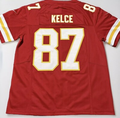 Small Travis Kelce #87 Vapor FUSE Jersey Red Elite Quality Kansas