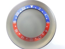NEW BEZEL INSERT 38MM GMT PEPSI DIVERS LARGE 10BAR SKX031-033 7S26-0040 