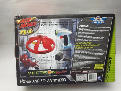SPIDERMAN Vectron Ultralite AIR HOGS R/C Hover Flying Saucer Toy SPINMASTER 2007 - Picture 10 of 10