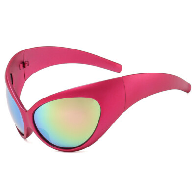 Fashion Steampunk Y2k Sunglasses Men Women Oversized Retro