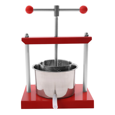 3L Fruit Wine Cider Press Apple Grapes Crusher Juice Maker Juicer Wine Making!