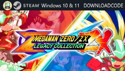 NEU PC Computer Spiel Mega Man Zero ZX Legacy Coll für Windows 10 11 STEAM Code