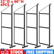22"x60" Shipping Container Shelving Shelf Bracket Steel Universal Pack of 4 New