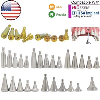 US For Osstem Hiossen Dental Healing Abutment Caps Mini Regular Platform