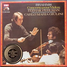 Brahms - Violin Concerto, GIULINI, CSO, PERLMAN, EMI, QUADRO