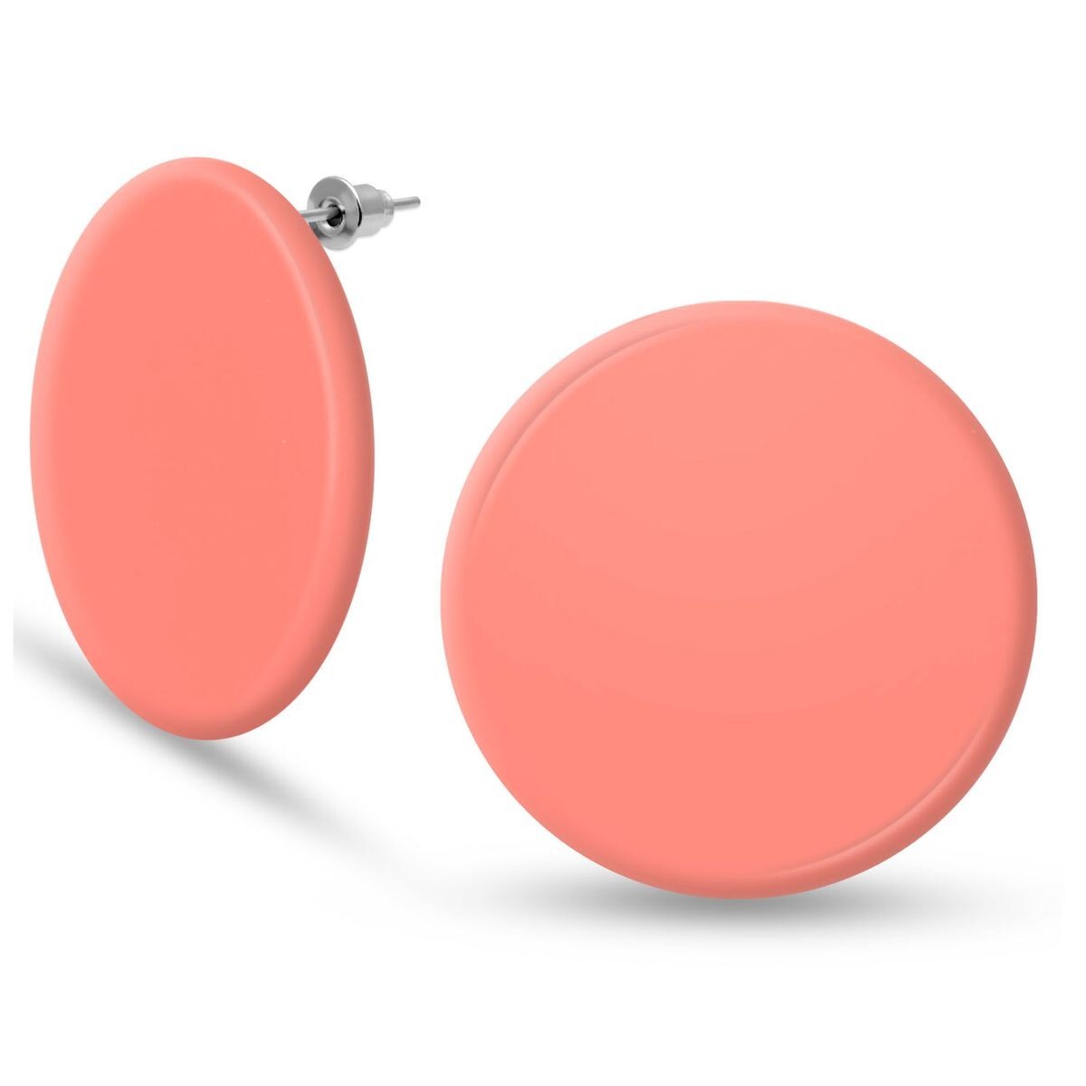 Gaudy Colorido Discos Pendientes Muchos Colores Redondo Mate Verano Fiesta