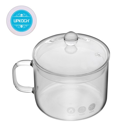 Heat- Resistant Pot Glass Cookware Stovetop Safe Borosilicate Glass Bowl - Picture 10 of 11