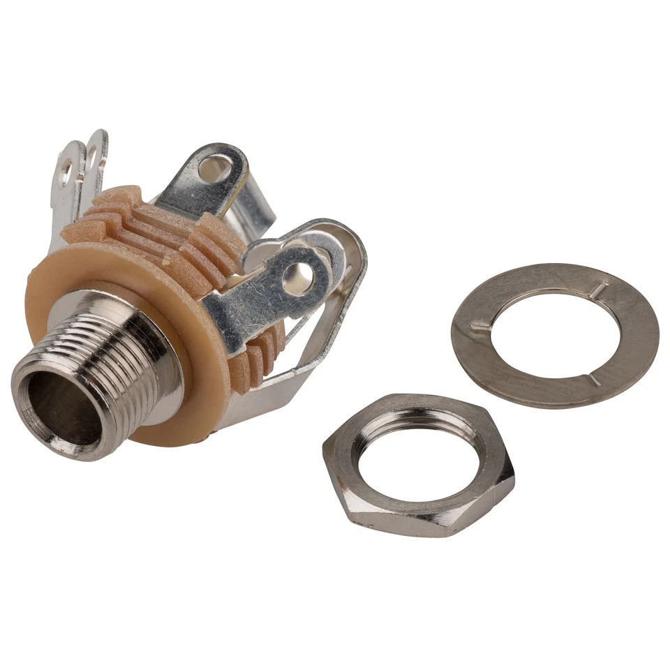 Switchcraft 14B 1/4" Conector Estéreo Hembra Montaje en Panel Doble Circuito Cerrado Foto 3 de 3