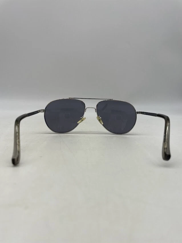 Gafas de sol Calvin Klein R167S 045 marco de metal plateado, lentes grises 58-16-140 Foto 4 de 4