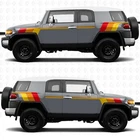 Vintage Retro Heritage Stripes Side Decals Stickers fit to Toyota FJ Cruiser