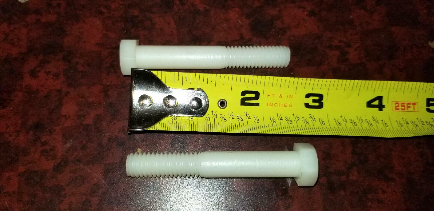 Nylon Hex Cap Screws 3/816X11/2" McMaster NEW OPEN BAG QTY= 9