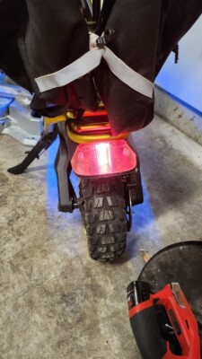 Kaabo Wolf King GT clear tail light lens - resin 3D printed.