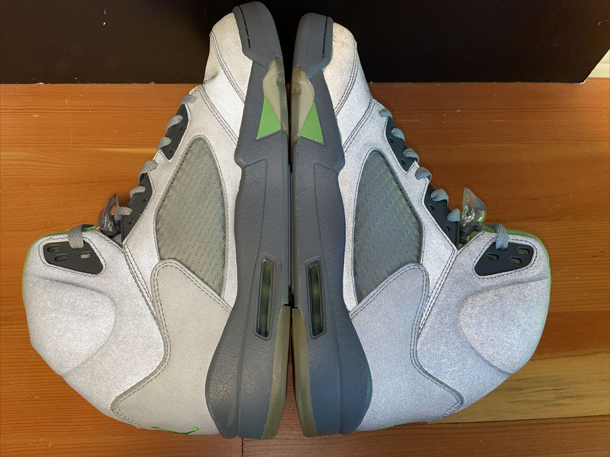 Nike Air Jordan 5 V Green Bean 2006 136027-031 Reflective Silver Men’s Size 12 Air Jordan 5 Retro “Green Bean” – Men main image 3