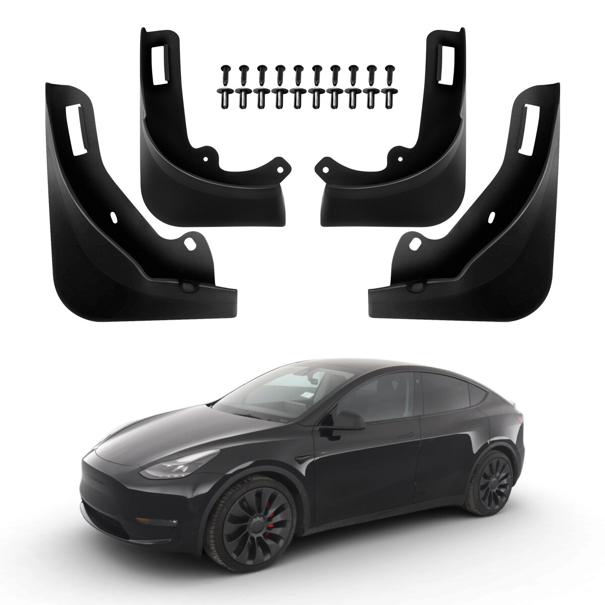 Mud Flaps for Tesla Model Y 2020-2023 No Drilling Required Splash Guards NEW-image
