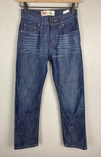 Levi  s 514 Boys Size 12 Slim 24 x 26 Blue Excellent Condition