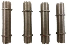 Lot of 4 Workman UG-363-3 Double Female Barrel 3" Long CB Radio Coax Connector