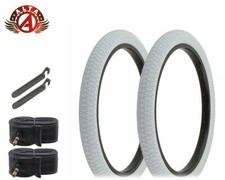 Alta Performance BMX BICYCLE 20"x 1.95" X-PERFORMER FREESTYLE WHITE 6PC TIRE SET