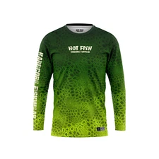 HOT FISH ELL - Men’s Long Sleeve Fishing Shirt – UPF Protection