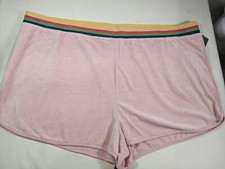 WILD FABLE Women's Plus Pink Elastic Waist Short Terry Active Shorts size 4X NWT
