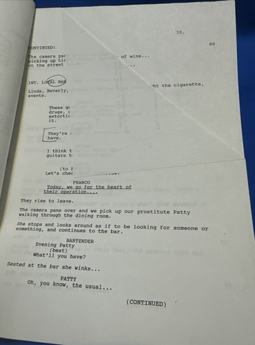DALLAS CLIFF BARNES ACTOR KEN KERCHEVAL SIGNED PERSONAL SCRIPT BERETTA'S ISLAND - Picture 8 of 10