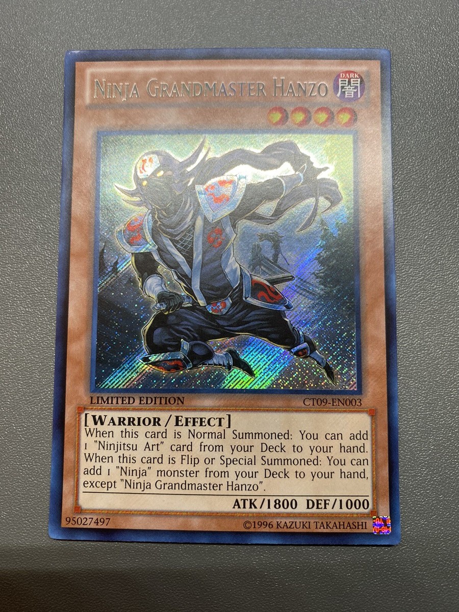 Yu-Gi-Oh! Ninja Grandmaster Hanzo Secret Rare Limited Edition CT09