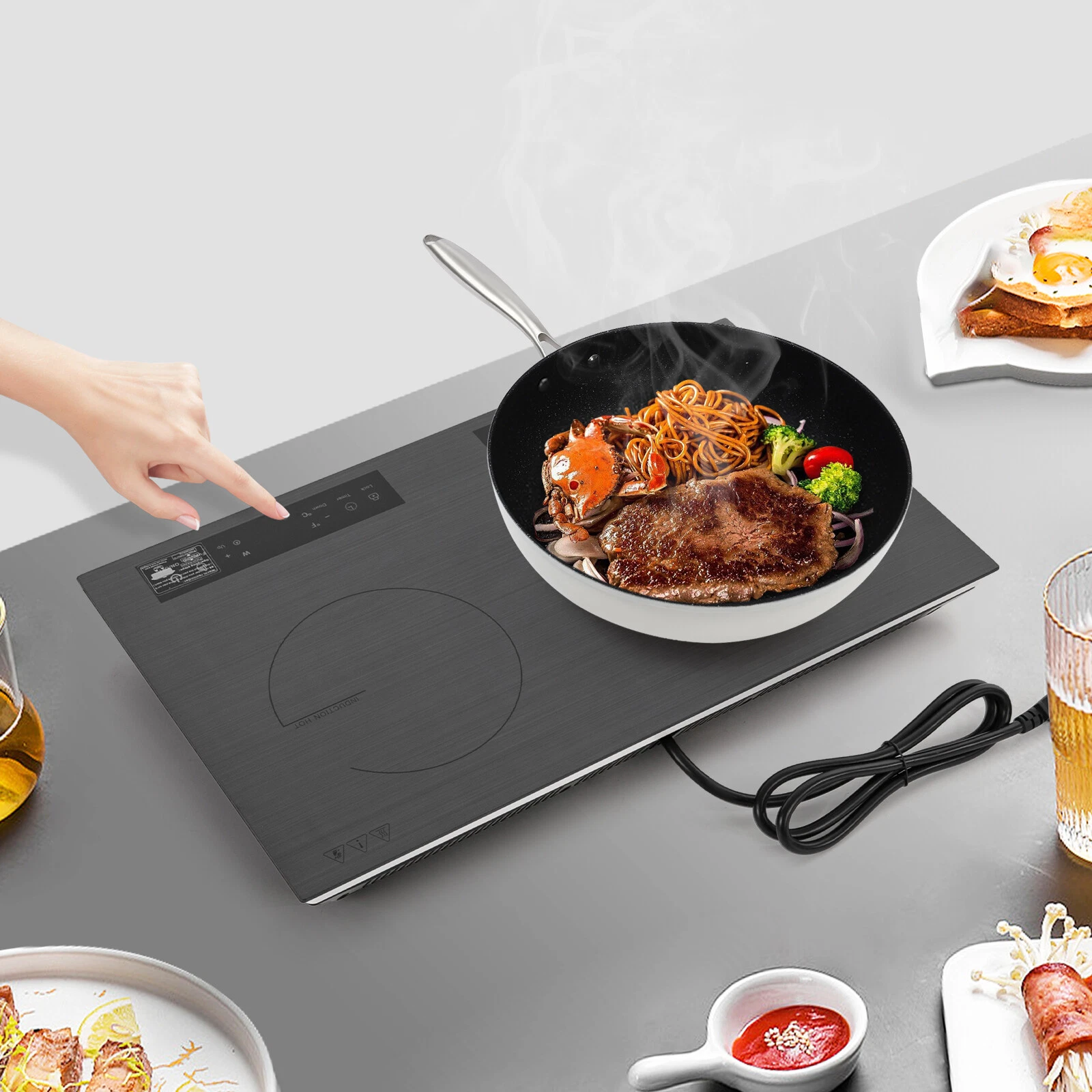 Portable Induction Cooktop Countertop Dual Cooker Burner Stove Hot Plate 4000W
Opens in a new window