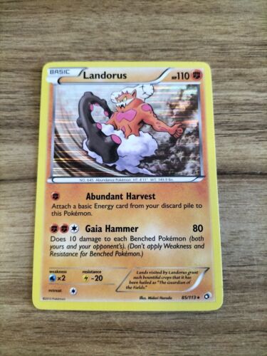 Landorus #2 - 85/113 Legendary Treasures - Holographic Pokemon Card  - Picture 1 of 4