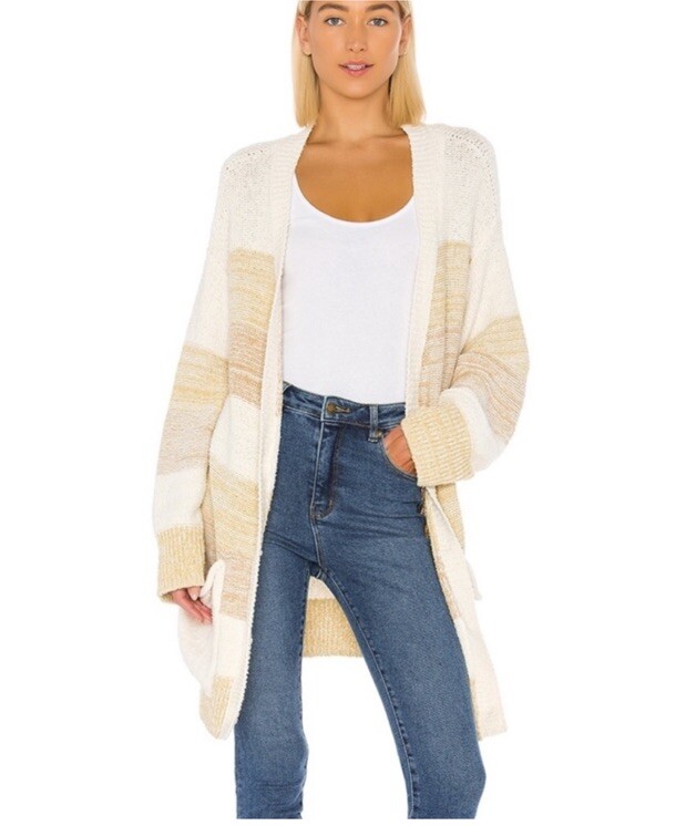 Free People Women's Southport Beach Cardigan Grains Sweater $148 XS