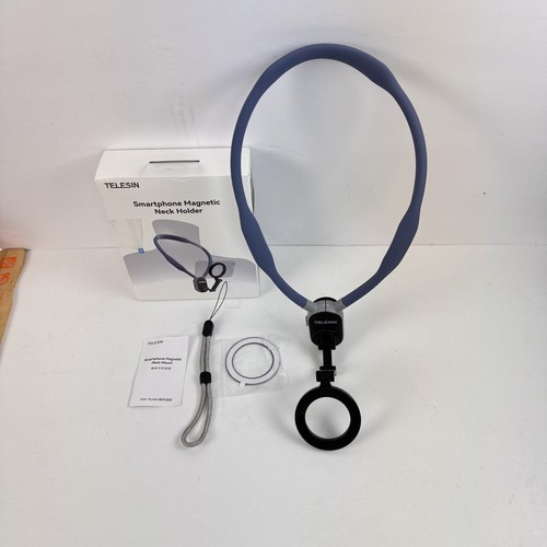 TELESIN Silicone Smartphone Magnetic Neck Holder - Model No. MNM-001-B Open Box - Photo 11 sur 12