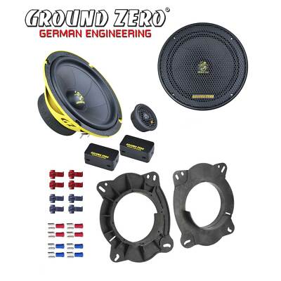 Ground Zero Auto Lautsprecher Kompo 16,5cm für Toyota Prius III Front 2010-2014