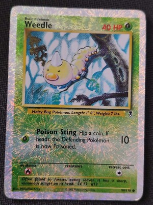 Weedle 99/110 Legendary Collection Reverse Holo Comune Old Wotc Wizards