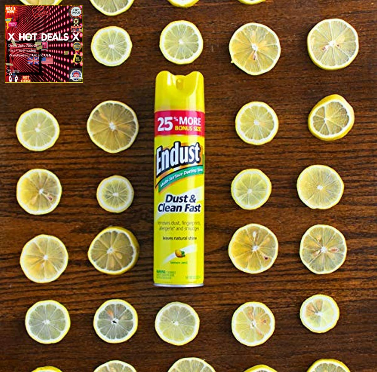Multi-Surface Dusting and CLEANING SPRAY Lemon Zest+2 Pack+US STOCK