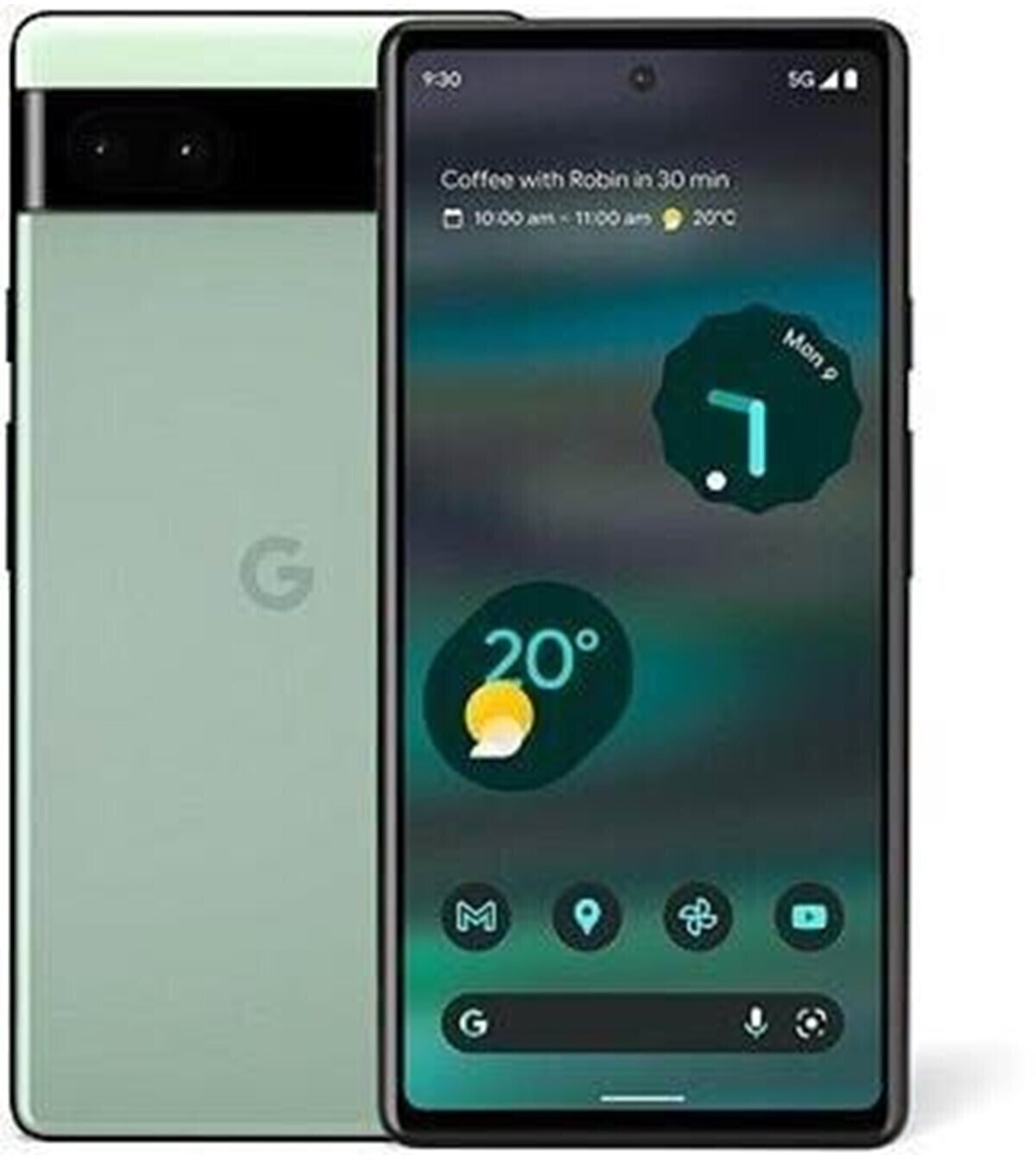 Google Pixel 6a G1AZG - 128GB - Sage (Ohne Simlock) (Dual-SIM 