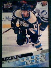LIAM FOUDY  20/21 UDS1 HOCKEY OVERSIZED (JUMBO) YOUNG GUNS ROOKIE CARD  SP