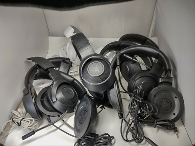 Lot of 8 Razer Kraken X Multi-Platform Wired Gaming Headset FOR PARTS/REPAIR!