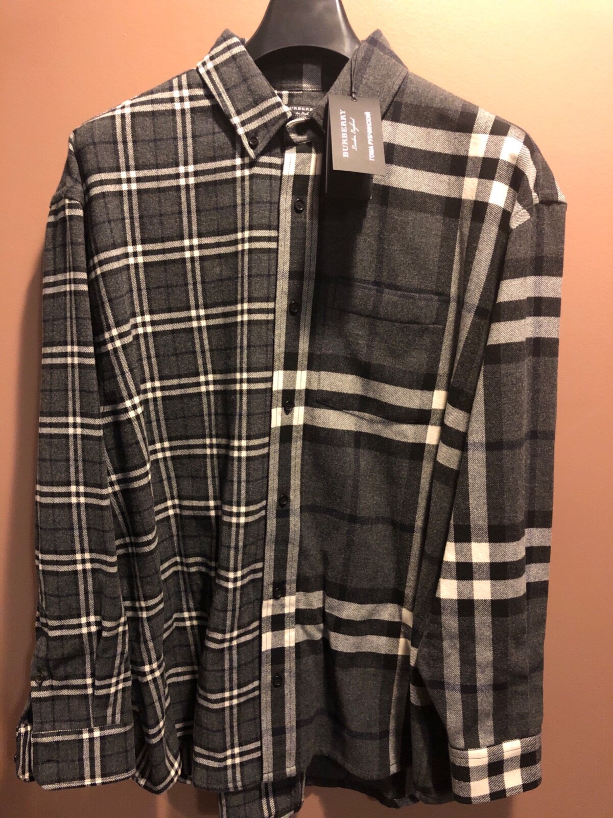 gosha burberry check flannel shirt