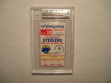 1980 ticket Steelers legends Rocky Bleier Mike Wagner last NFL game Chargers BVG