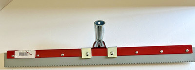 NEW BON TOOL 24'' Rubber V Notched Micro Topping Floor Squeegee USA 82-330