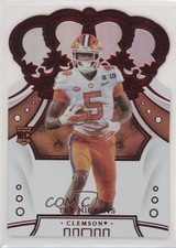 2020 Panini Chronicles Draft Picks Crown Royale Mirror Red Tee Higgins #24 uk2