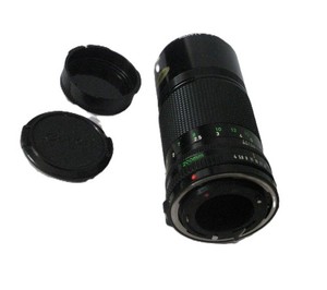 Canon FD 200mm F4 Manual Focus Telephoto Lens with Skylight 1A